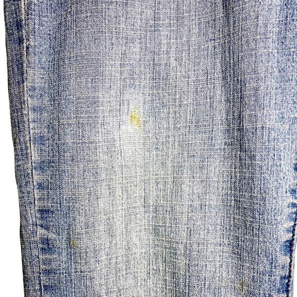1990s Light Blue Wash Denim Jeans, Boot Cut/ Straight Leg Denim Pants,Blue Jeans - Picture 9 of 15
